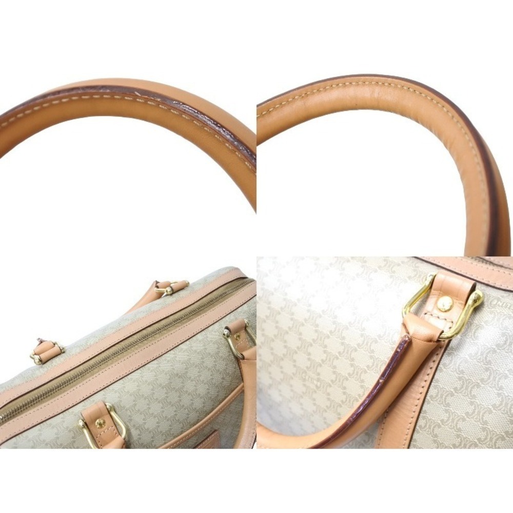 Celine Beige Bag Boston Tan Macadam Leather - Picture 5 of 9